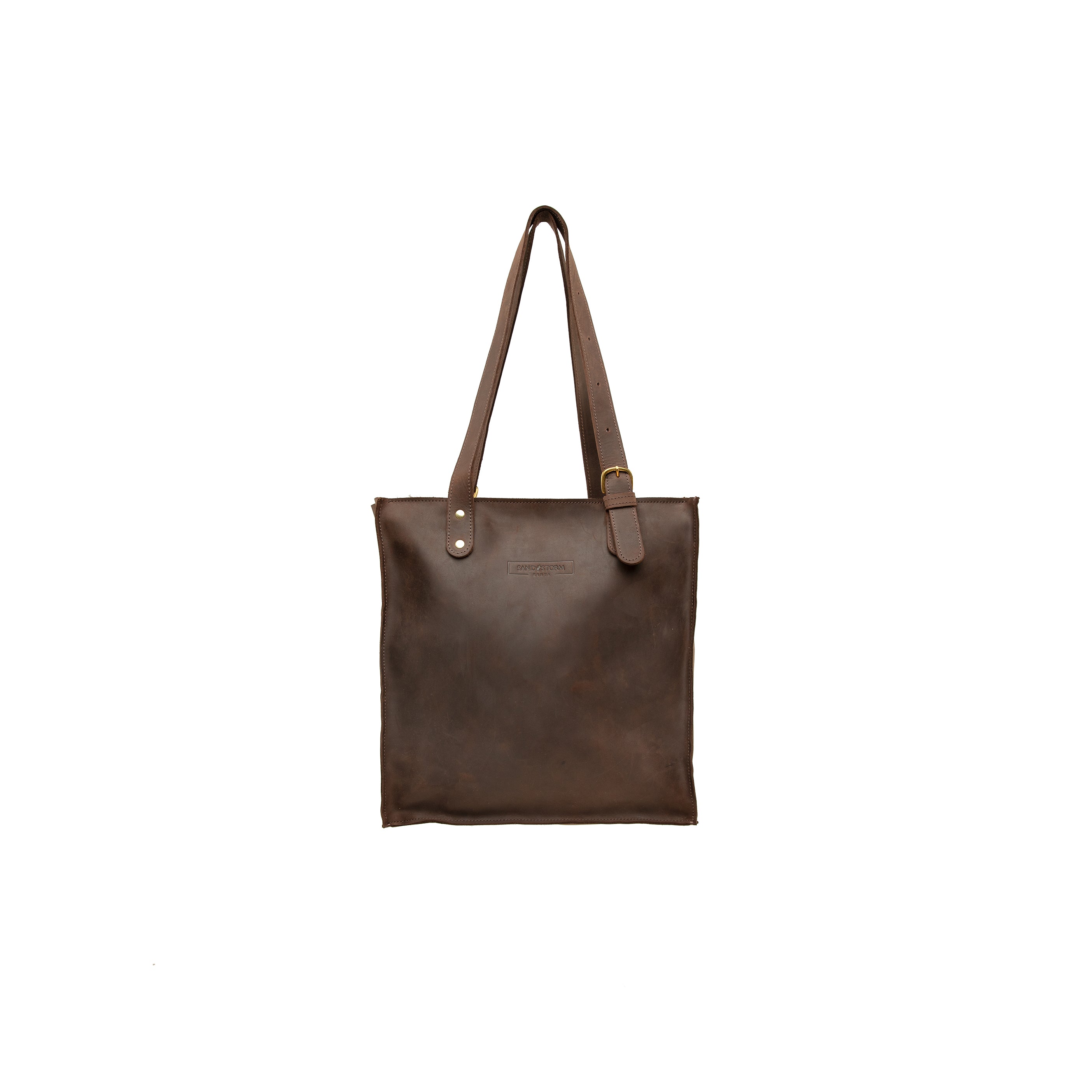 Pull-up Leather Shopper Tote - Sandstorm Kenya (KE)