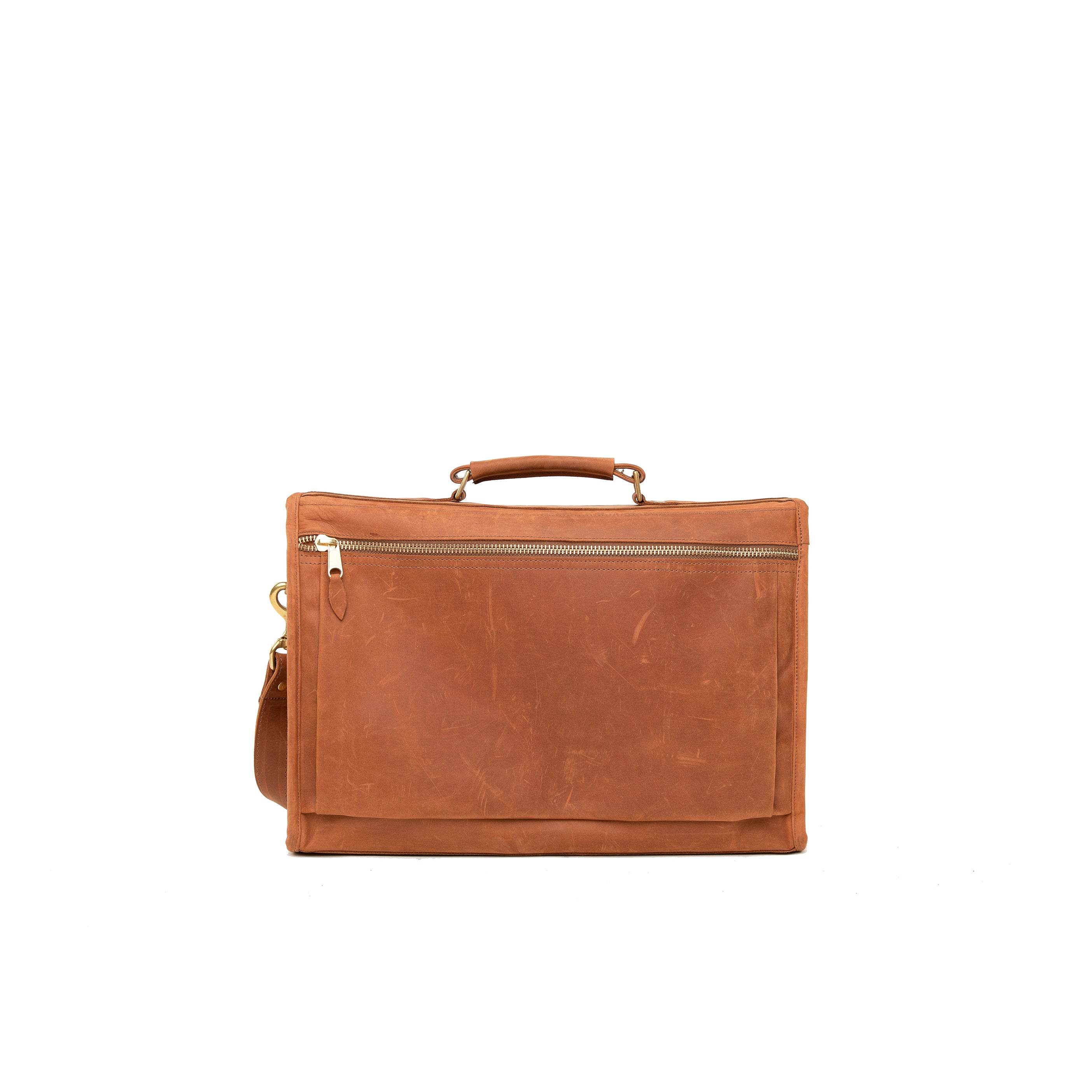 Pull Up Leather Executive Briefcase - Sandstorm Kenya (KE)