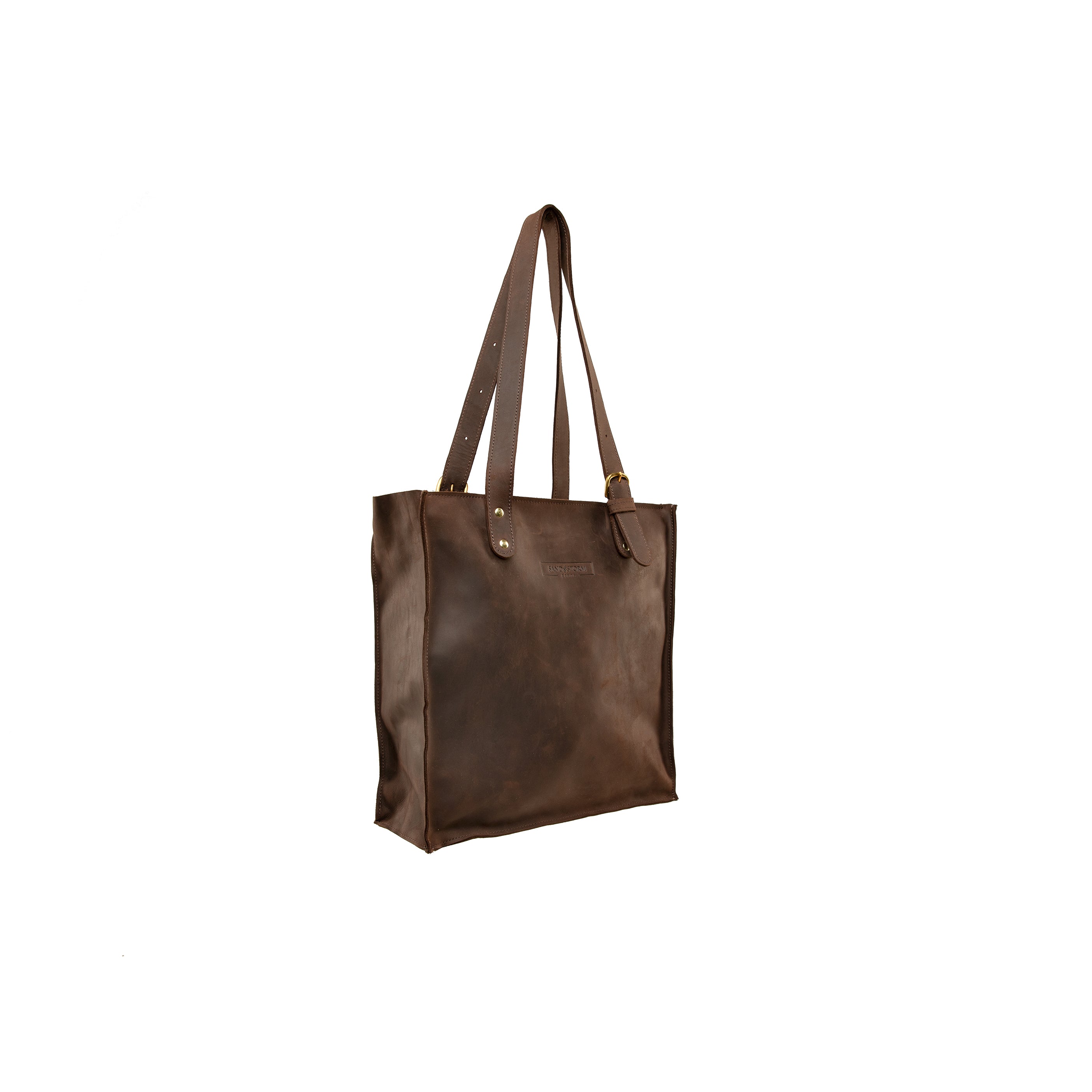 Pull-up Leather Shopper Tote - Sandstorm Kenya (KE)