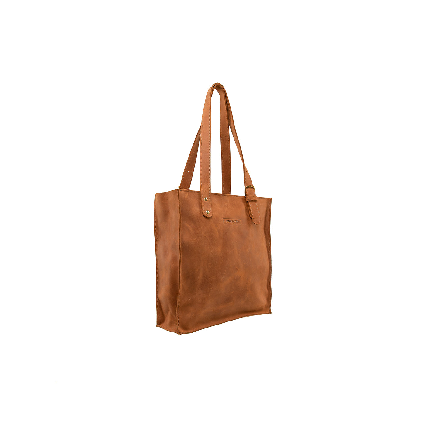 Pull-up Leather Shopper Tote - Sandstorm Kenya (KE)