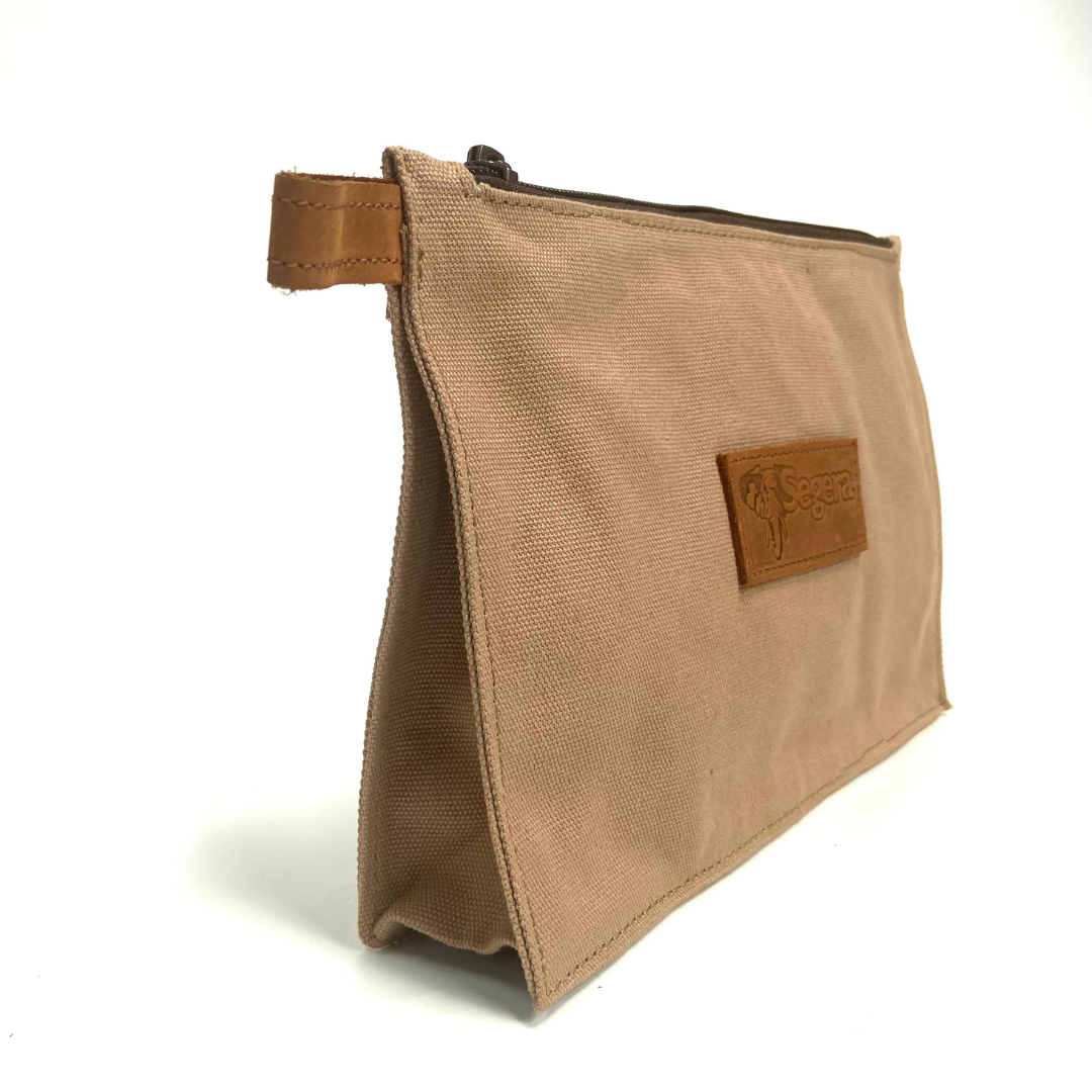 Corporate Tan Canvas Agnes Pouch