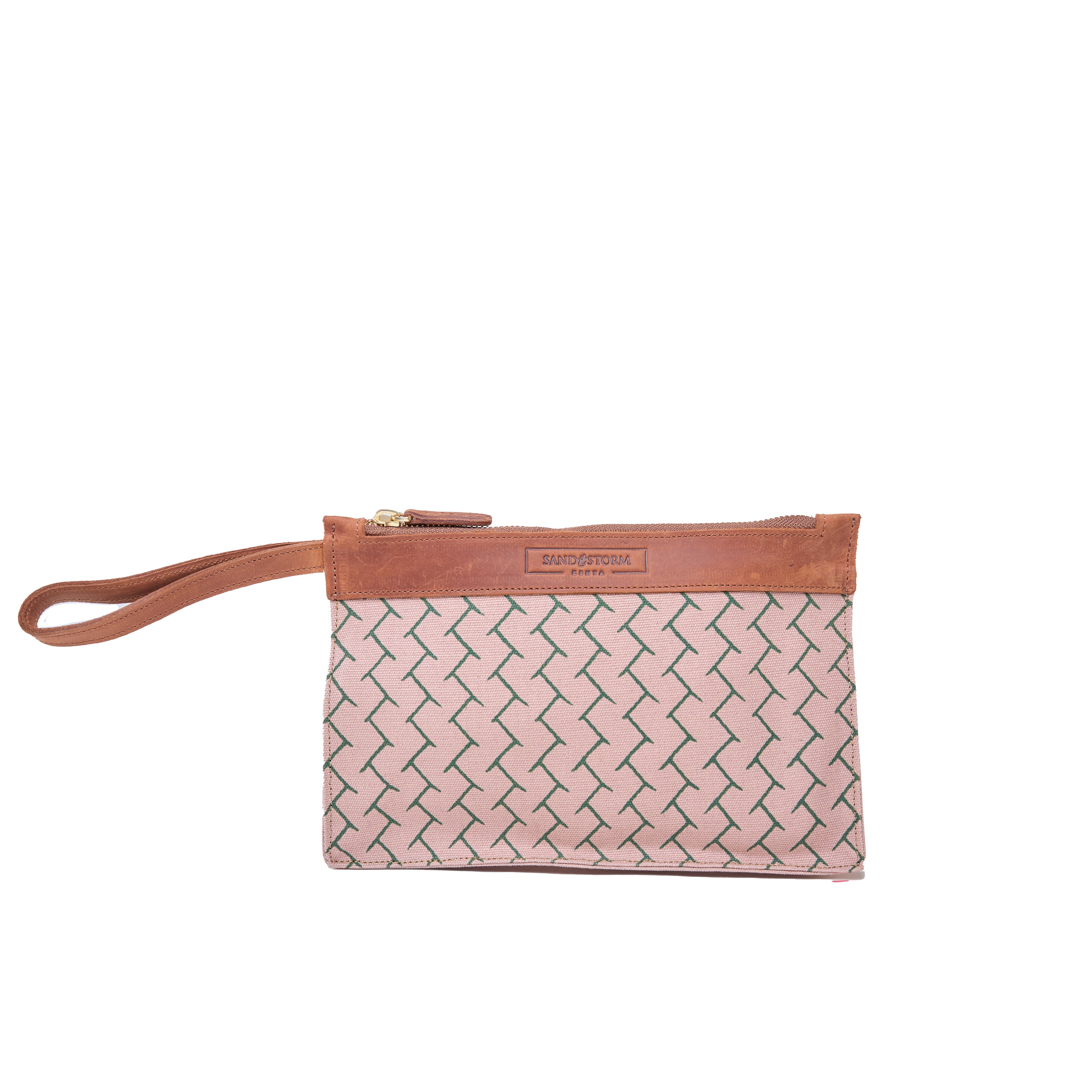 Canvas Agnes Woven Print Pouch