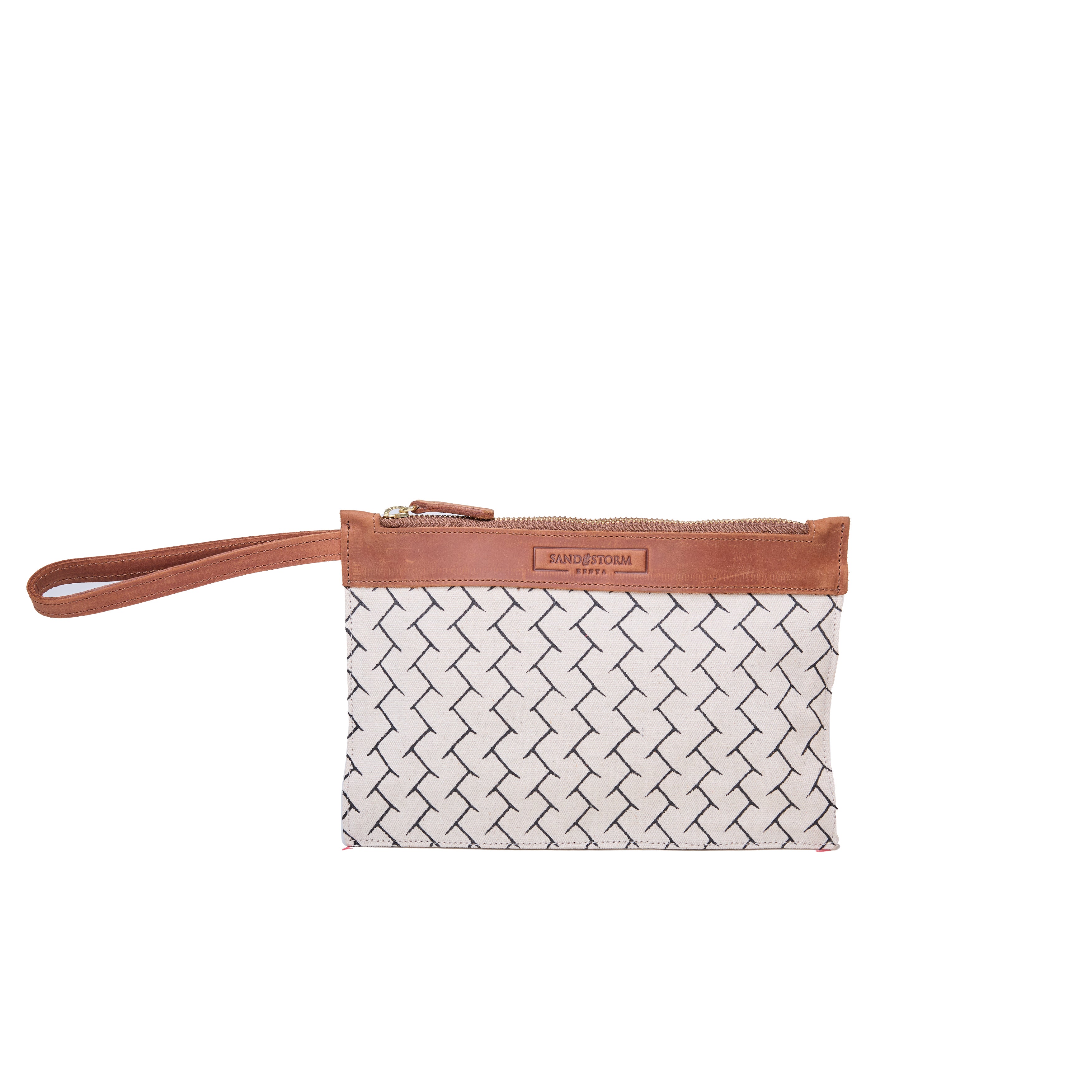 Canvas Agnes Woven Print Pouch