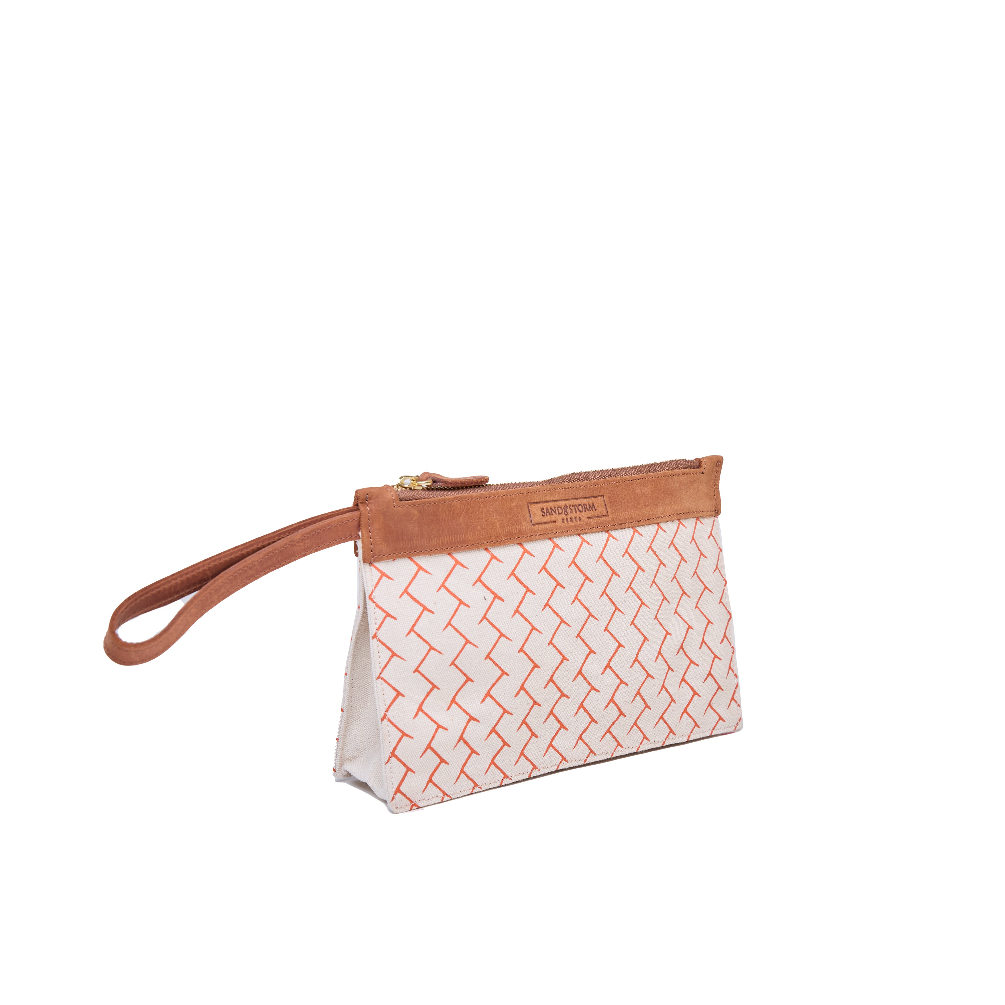 Canvas Agnes Woven Print Pouch