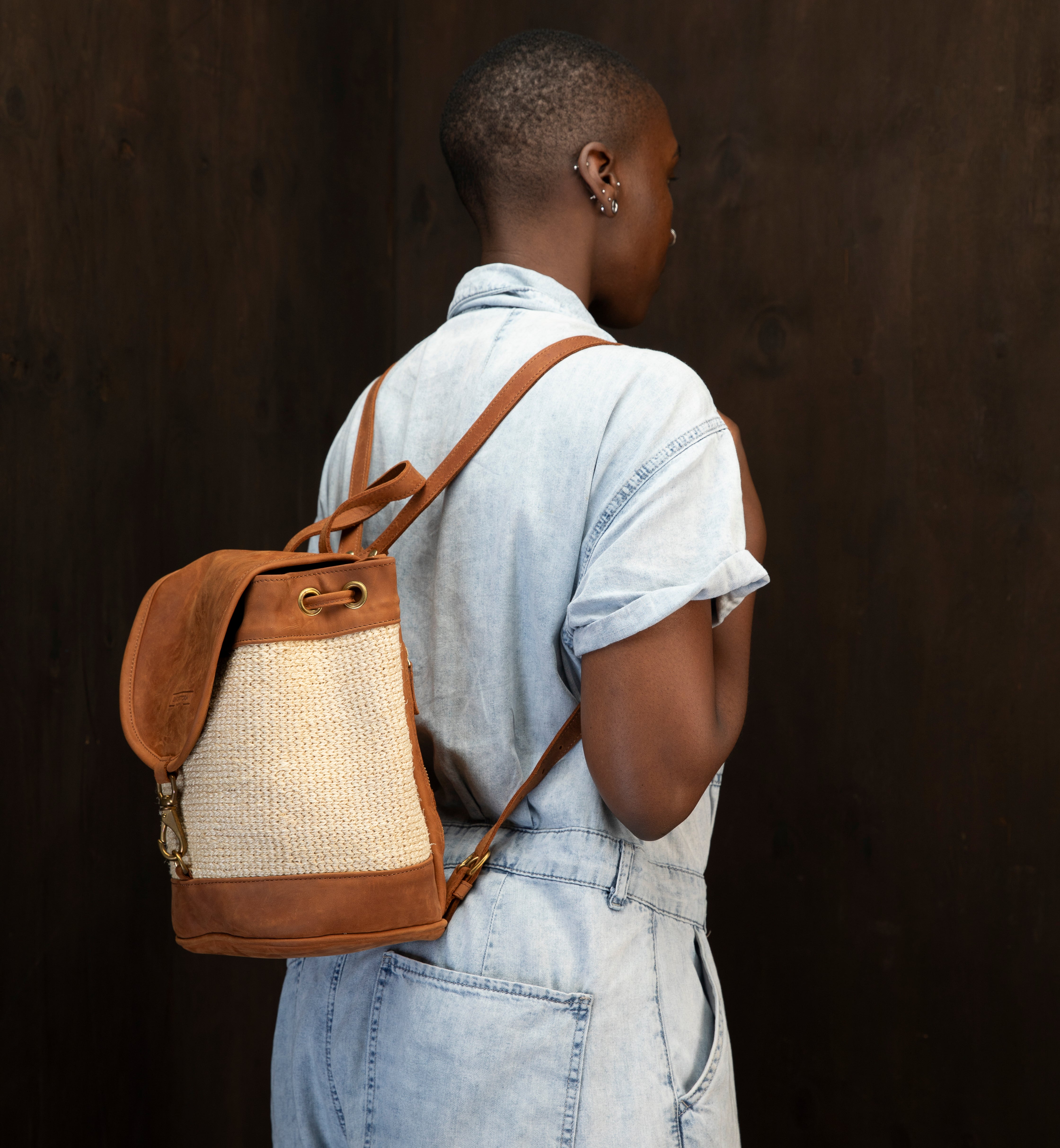 Sisal Woven Cecilia Backpack