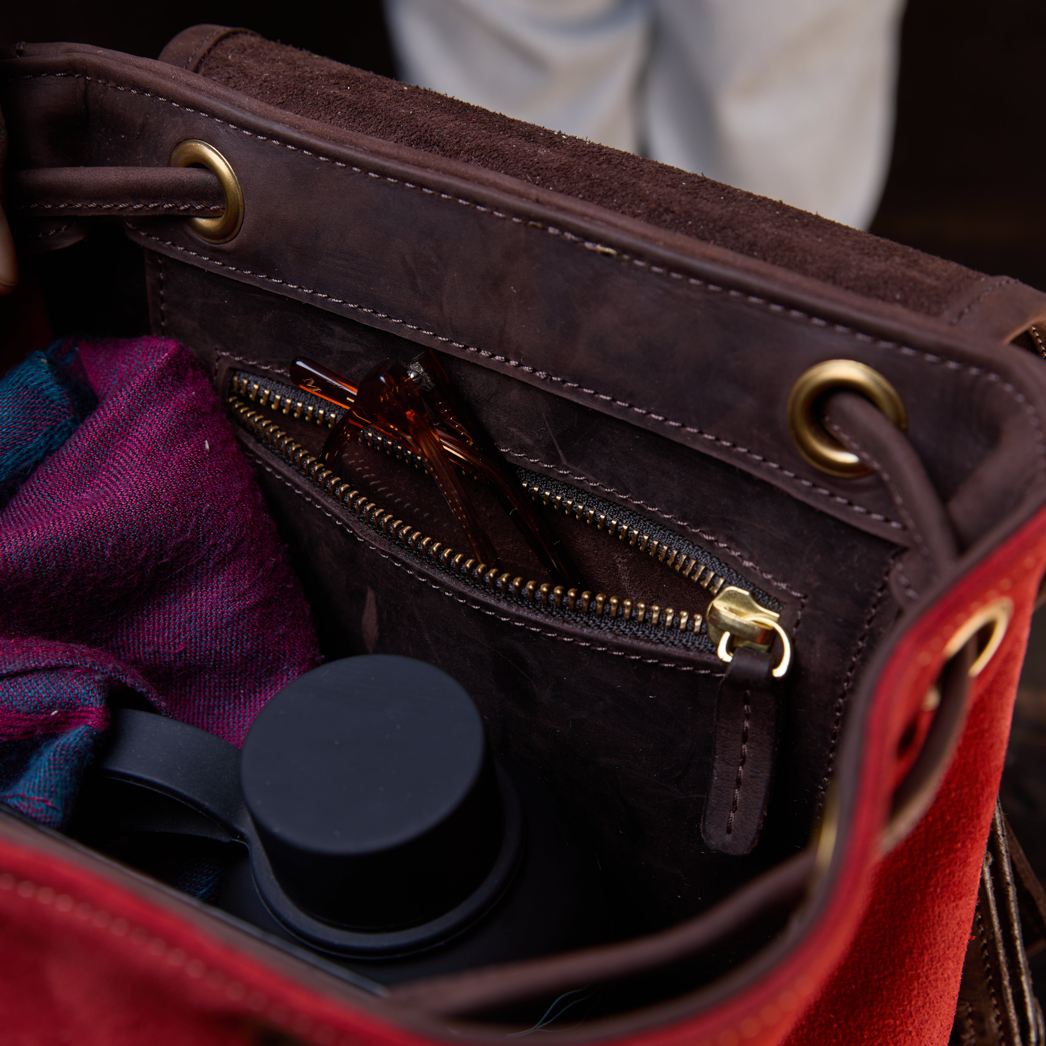 Suede Cecilia Backpack (Mocha Leather)