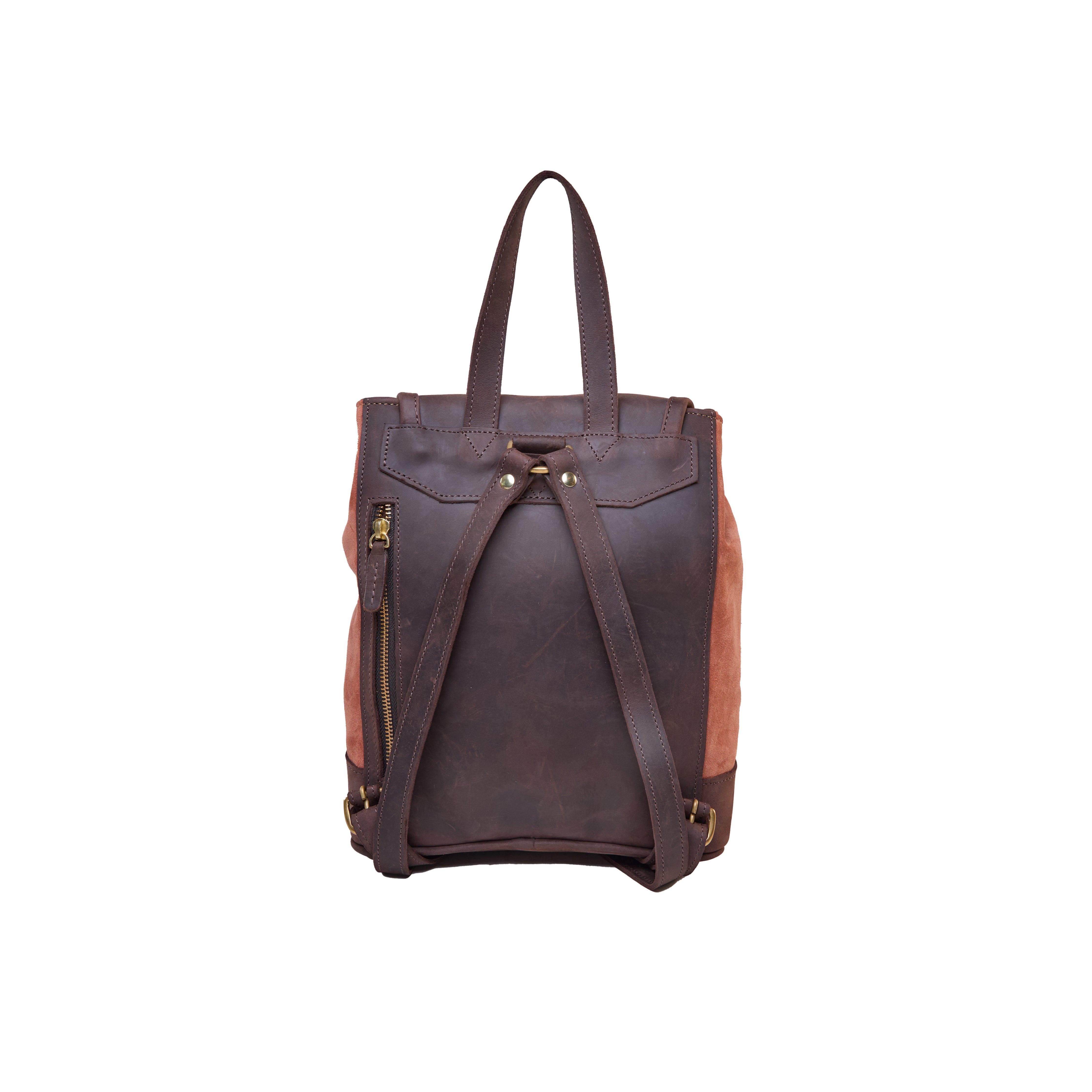 Suede Cecilia Backpack (Mocha Leather)