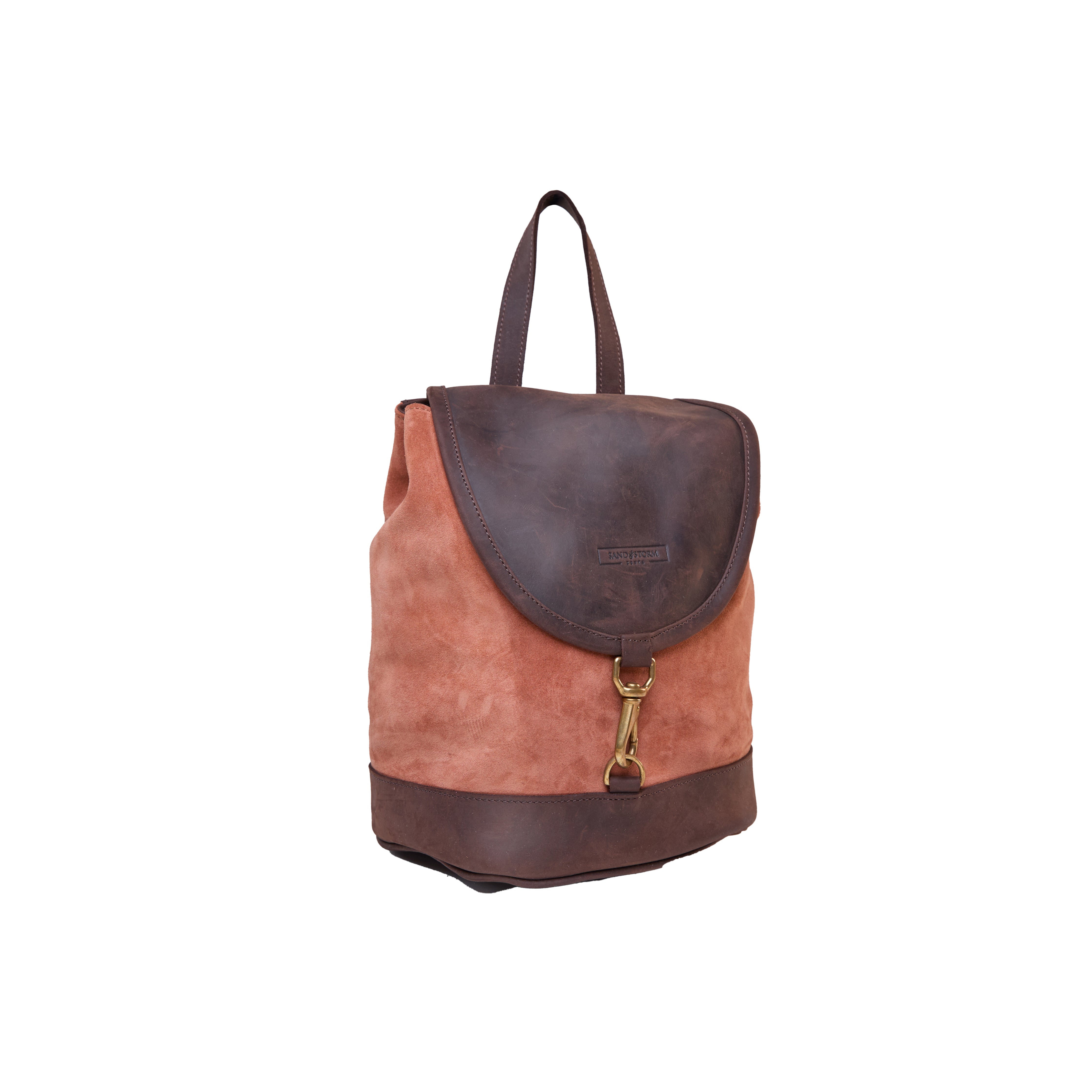 Suede Cecilia Backpack (Mocha Leather)