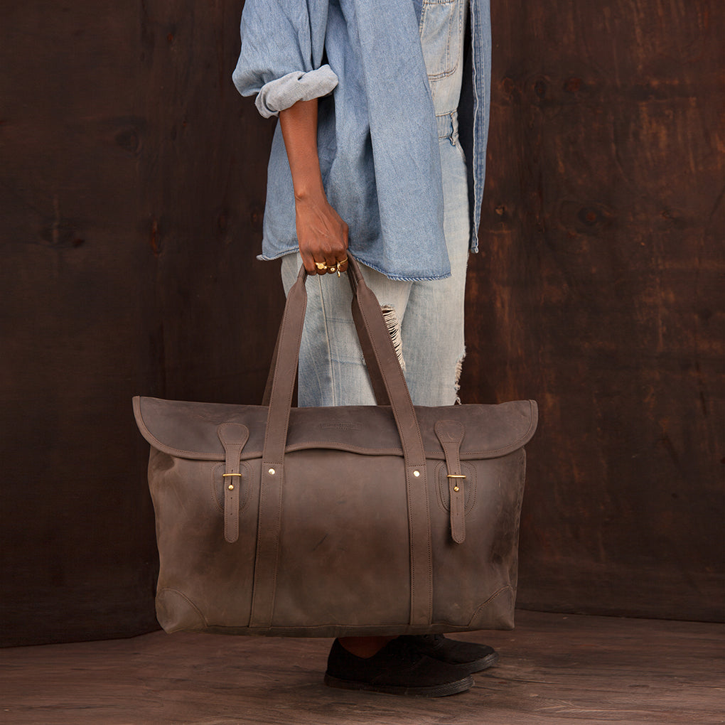 Pull-up Leather Weekender - Large - Sandstorm Kenya (KE)