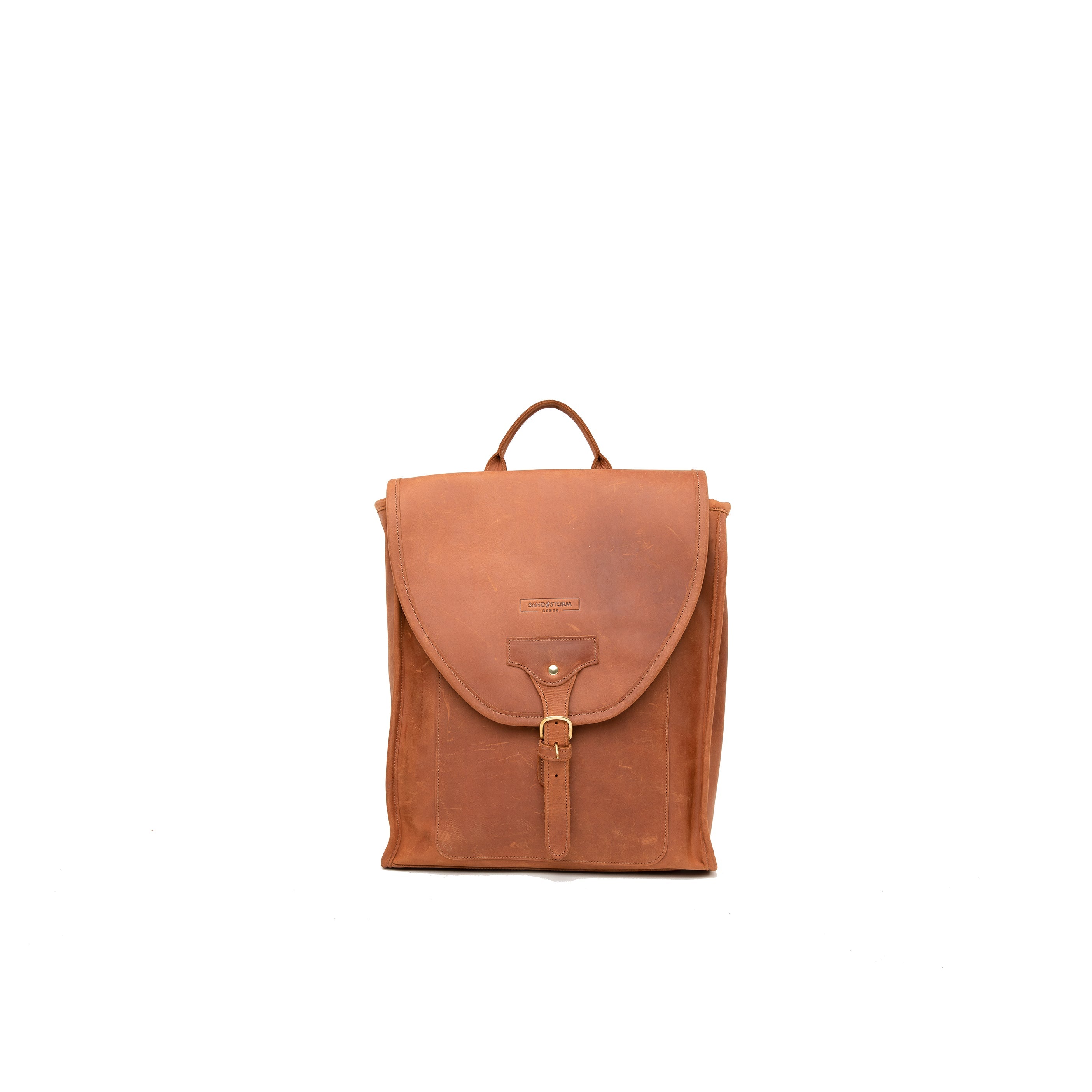 Pull-up Leather Keziah Backpack - Sandstorm Kenya (KE)