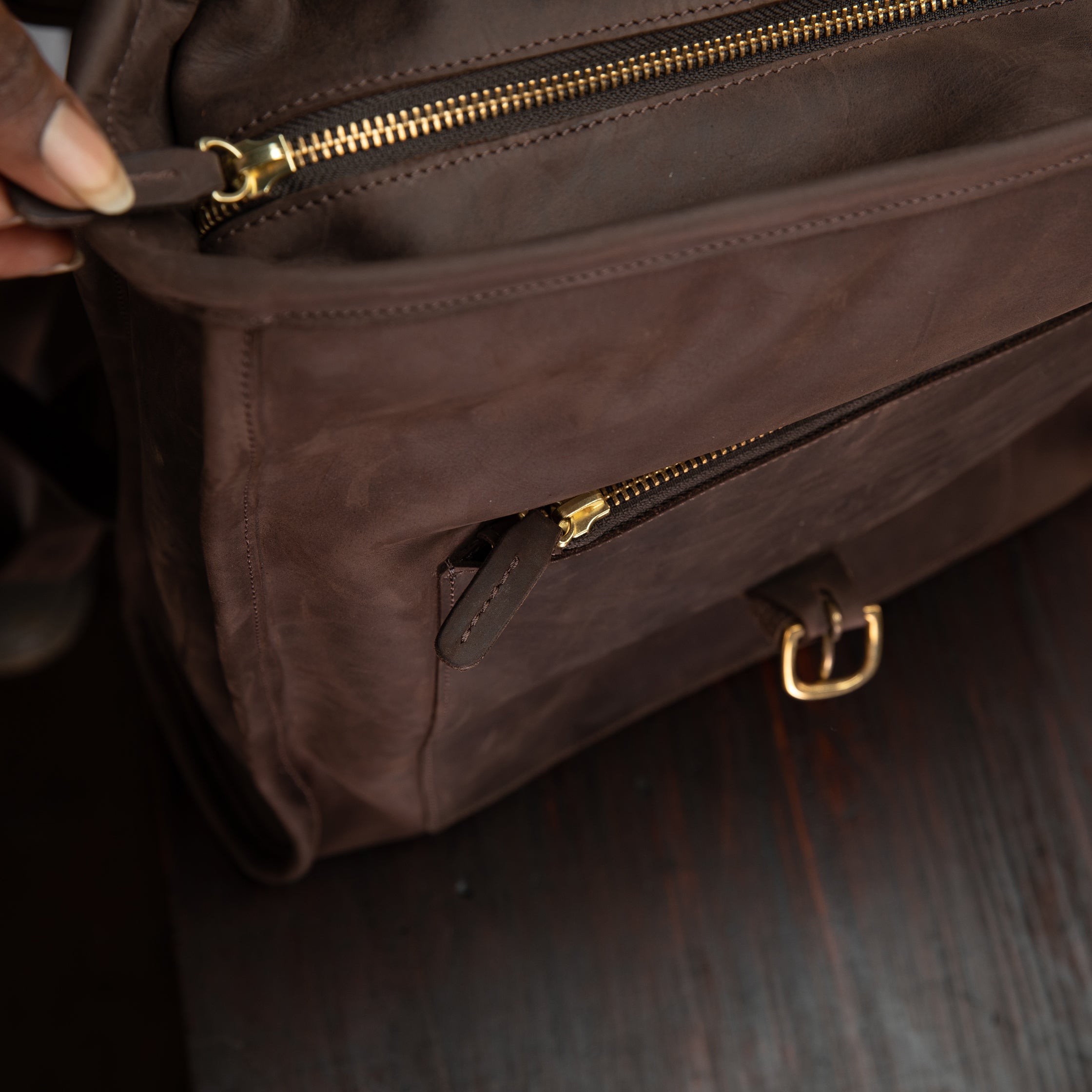 Pull-up Leather Keziah Backpack - Sandstorm Kenya (KE)